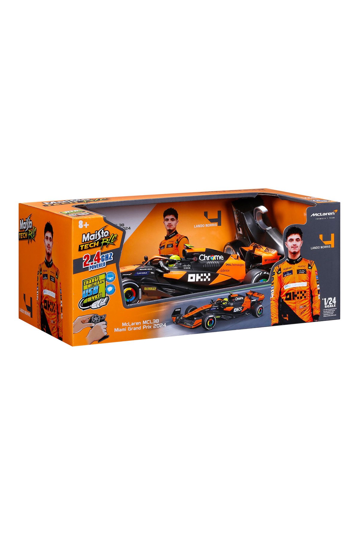 Maisto 1/24 Formula 1 Yarış Serisi – McLaren MCL38 - Lando Norris