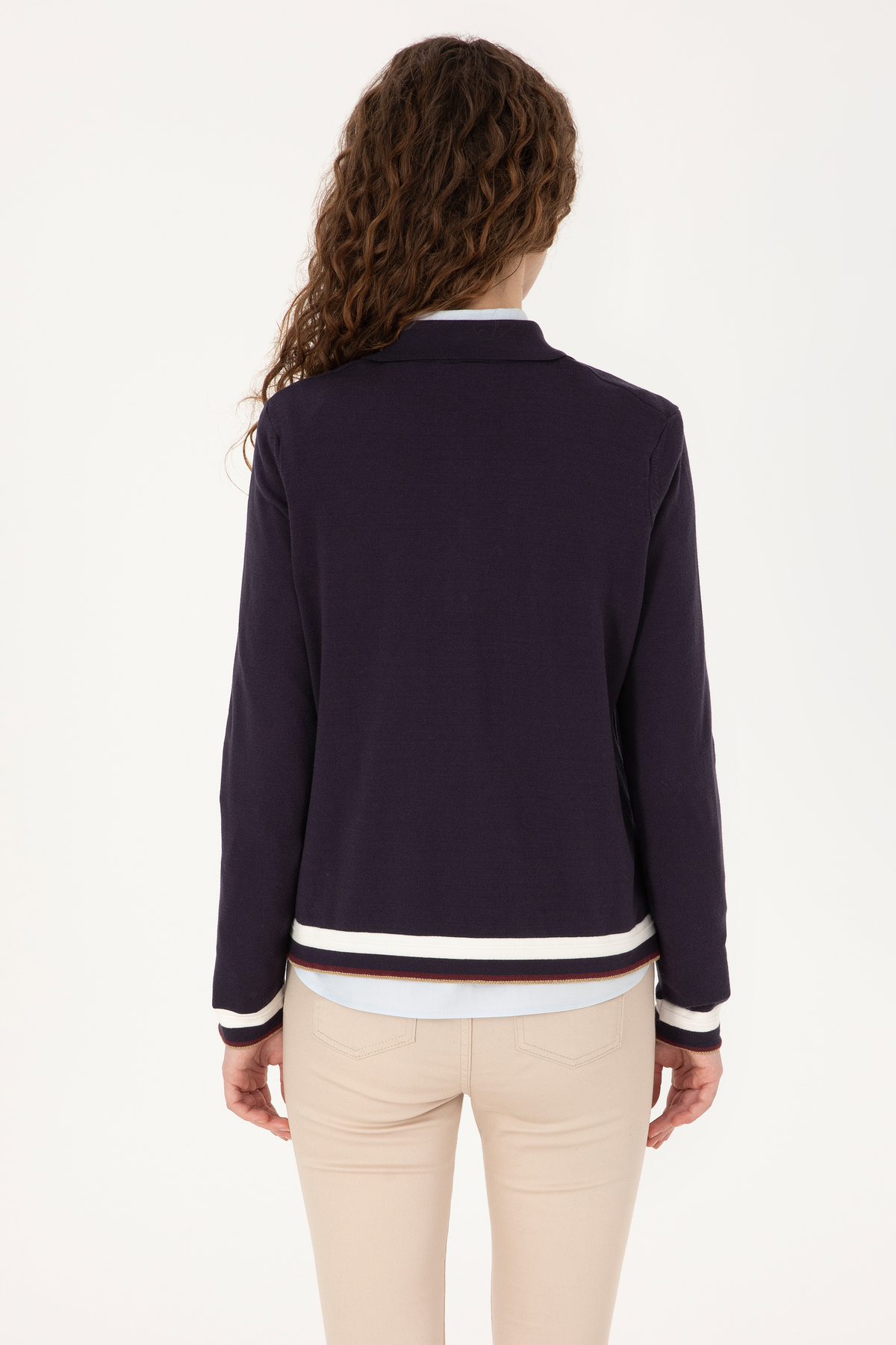 U.S. Polo Assn.  Kadın Lacivert Kazak 50309661-VR033 - Görsel 5