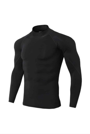 Gymhard Erkek Uzun Kollu Boğazlı Compression T-shirt