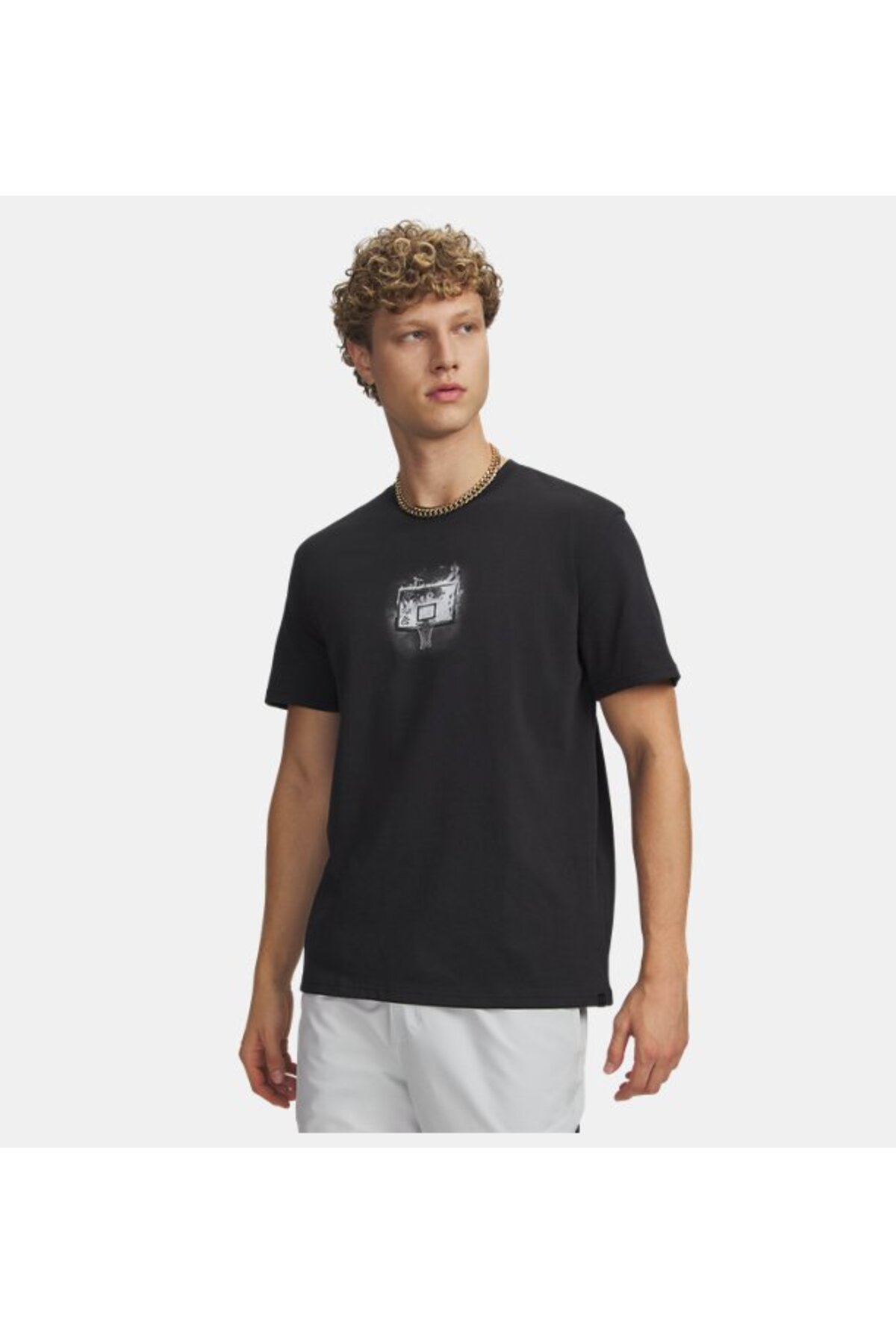 آندر آرمور تی شرت مردانه یو ای مدل Curry Let Him Cook کد ۶۰۰۹۷۸۴-۰۰۱