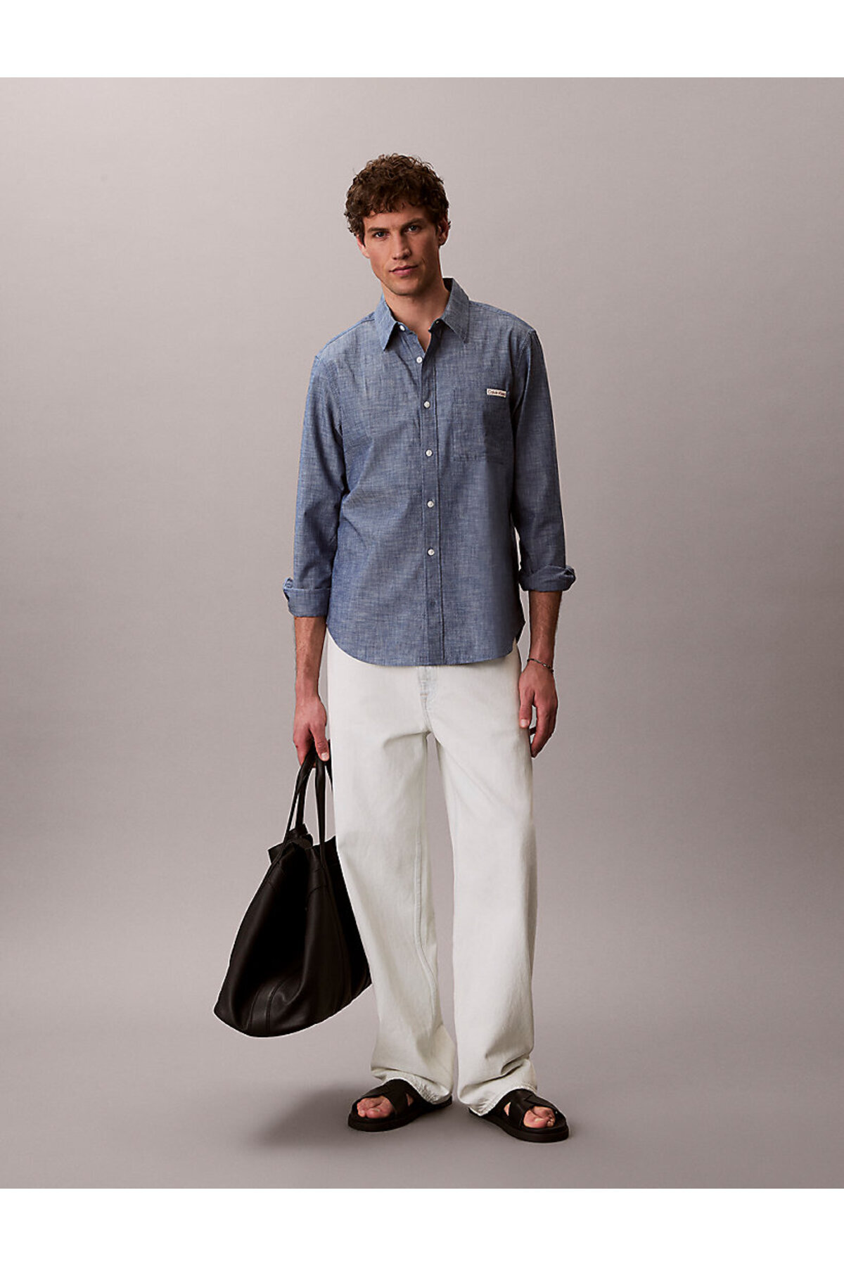 کلوین کلاین پیراهن مردانه کلاسیک LS Chambray