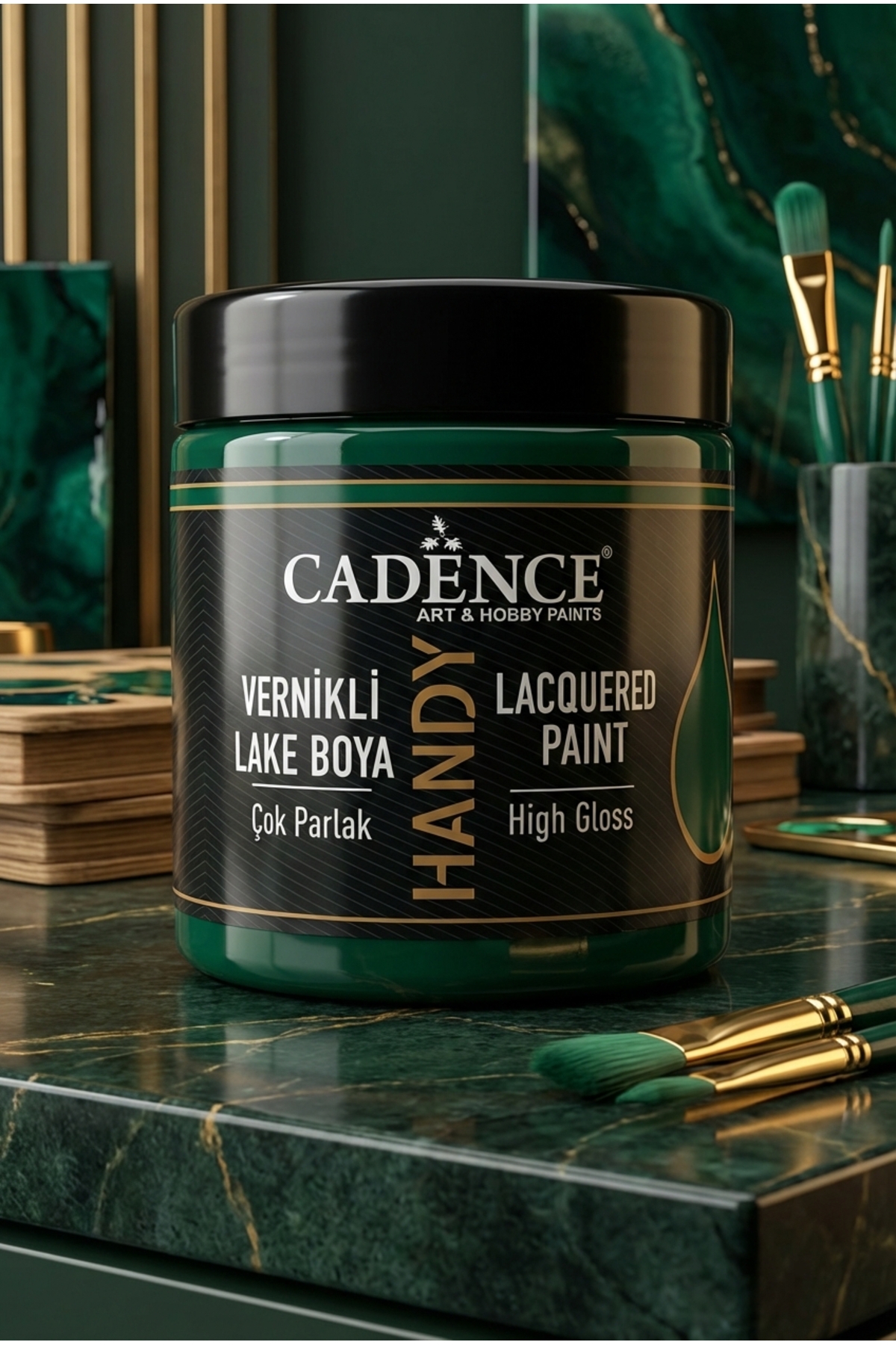Cadence Handy Lake Parlak L048 Koyu Mistik Yeşili 250 ml Boya Tüm