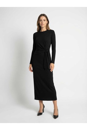 MT Creation Bağlama Detaylı Midi Boy Elbise