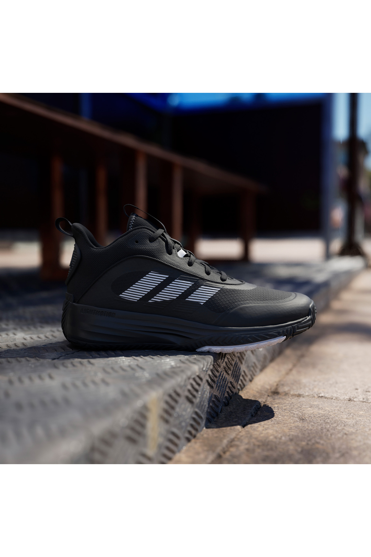 adidas Ownthe Game 3.0 Erkek Siyah Basketbol Ayakkabısı görsel 8