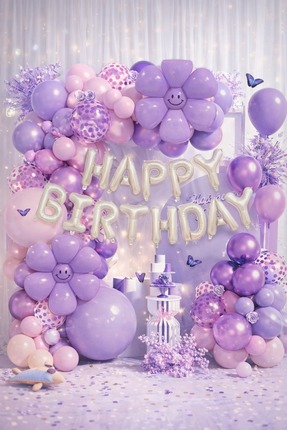 ENG PARTİ DÜNYASI 75 Parça Doğum Günü Balon Konsepti - Happy Birthday Seti EN...