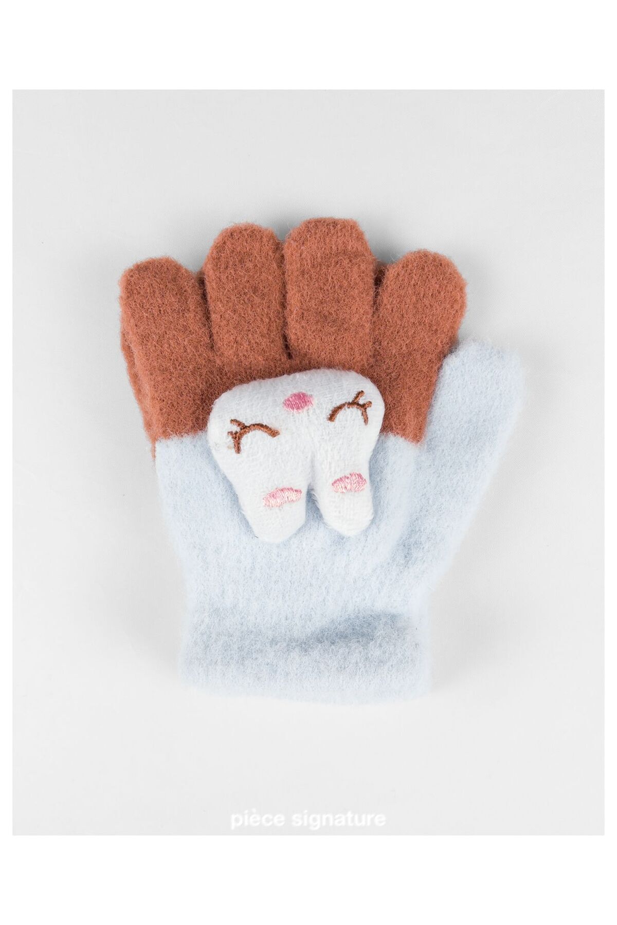 PIECE SIGNATURE Sevimli Tavşan Aksesuarlı Yumoş Çocuk Eldiven ( 1-3 Yaş ) fotoğrafı 4 (önizleme)