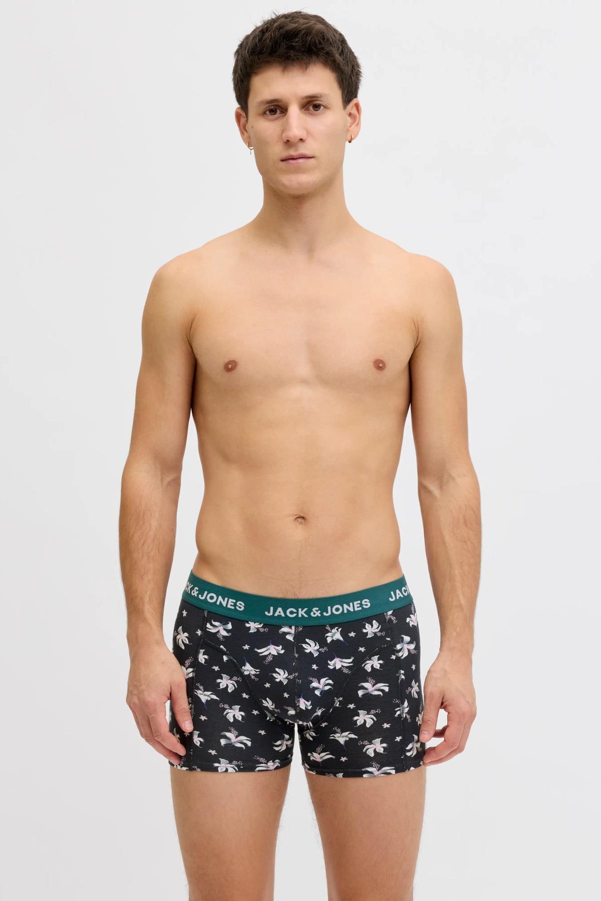 باکسر مردانه گلدار فاق کوتاه | جک اند جونز Jack & Jones 12288821 - تصویر 2