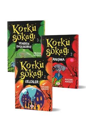 Dokuz Çoçuk KORKU SOKAĞI SERİSİ 3 KİTAP YAN BOYAMALI