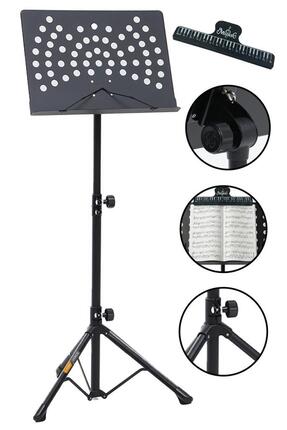 Lastvoice NT-109 PRO Şef Tipi Büyük Boy Yüksek Kaliteli Nota Sehpası Standı Seti