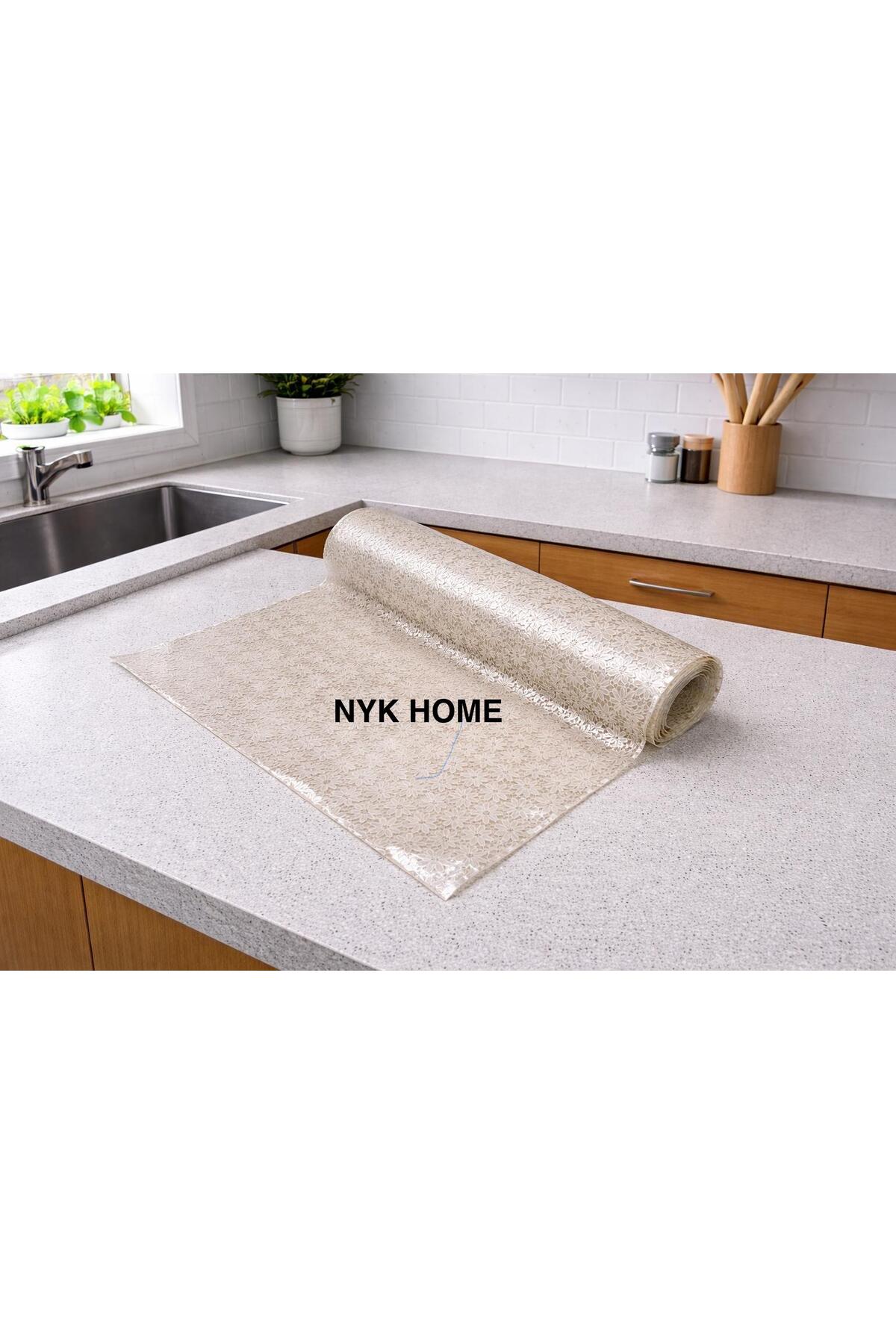 Shelf Cover Wardrobe Cover Pvc without hole Transparent coating on top Lace 1, class material MILKY BROWN COLOR