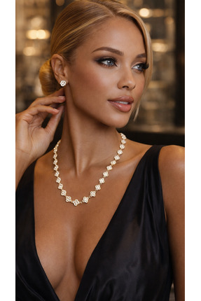 stainless steel VIP Premium Çelik Kolye – Işıltılı Taşlı Özel Tasarım | Zaraf...