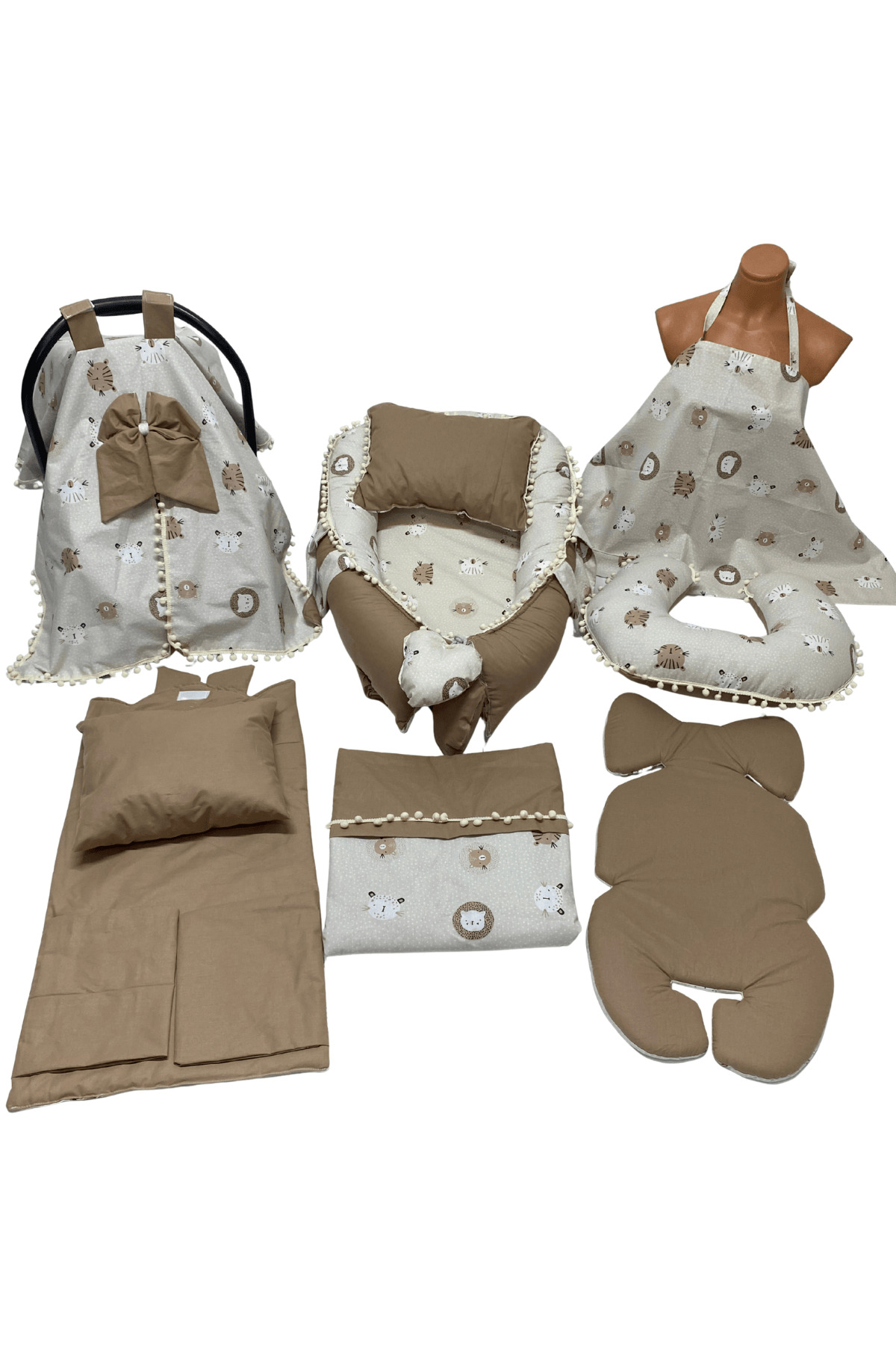 Happy Baby Dikiş Atölyesi 10’lu Babynest Puset Örtüsü Alt Açma Emzirme Yastığı Emzirme Önlüğü Ana Kucağı Anne Yanı fotoğrafı 3 (önizleme)