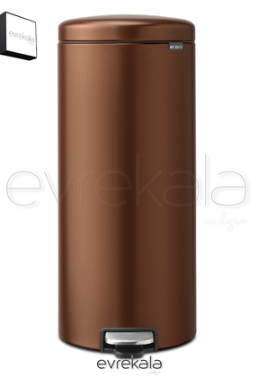 Brabantıa Evrekala Bronze Çöp Kutusu Pedallı Çöp Kovası -Evrekala Kargolu- 30...