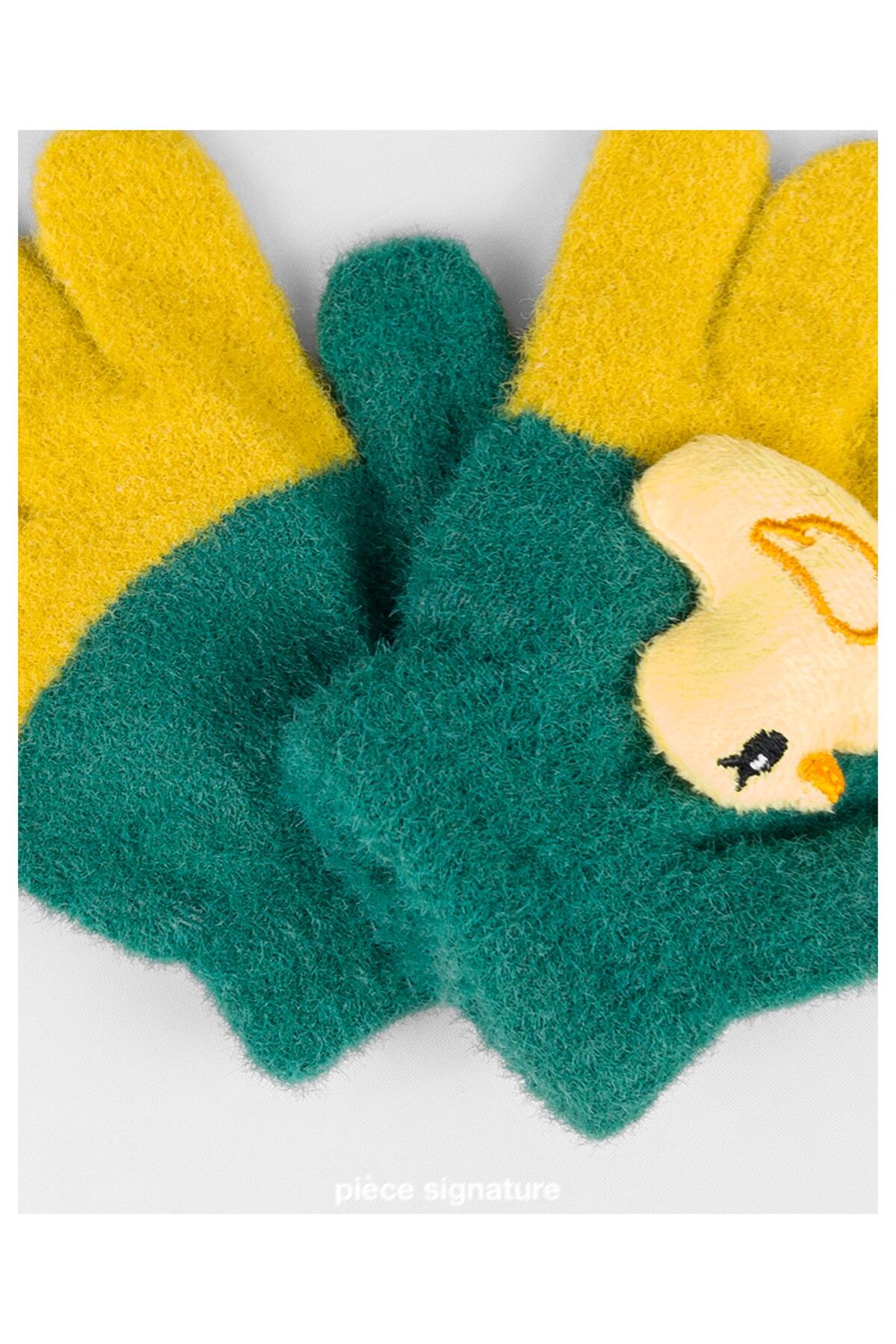 PIECE SIGNATURE Sevimli Ördek Aksesuarlı Yumoş Çocuk Eldiven ( 1-3 Yaş ) fotoğrafı 4 (önizleme)