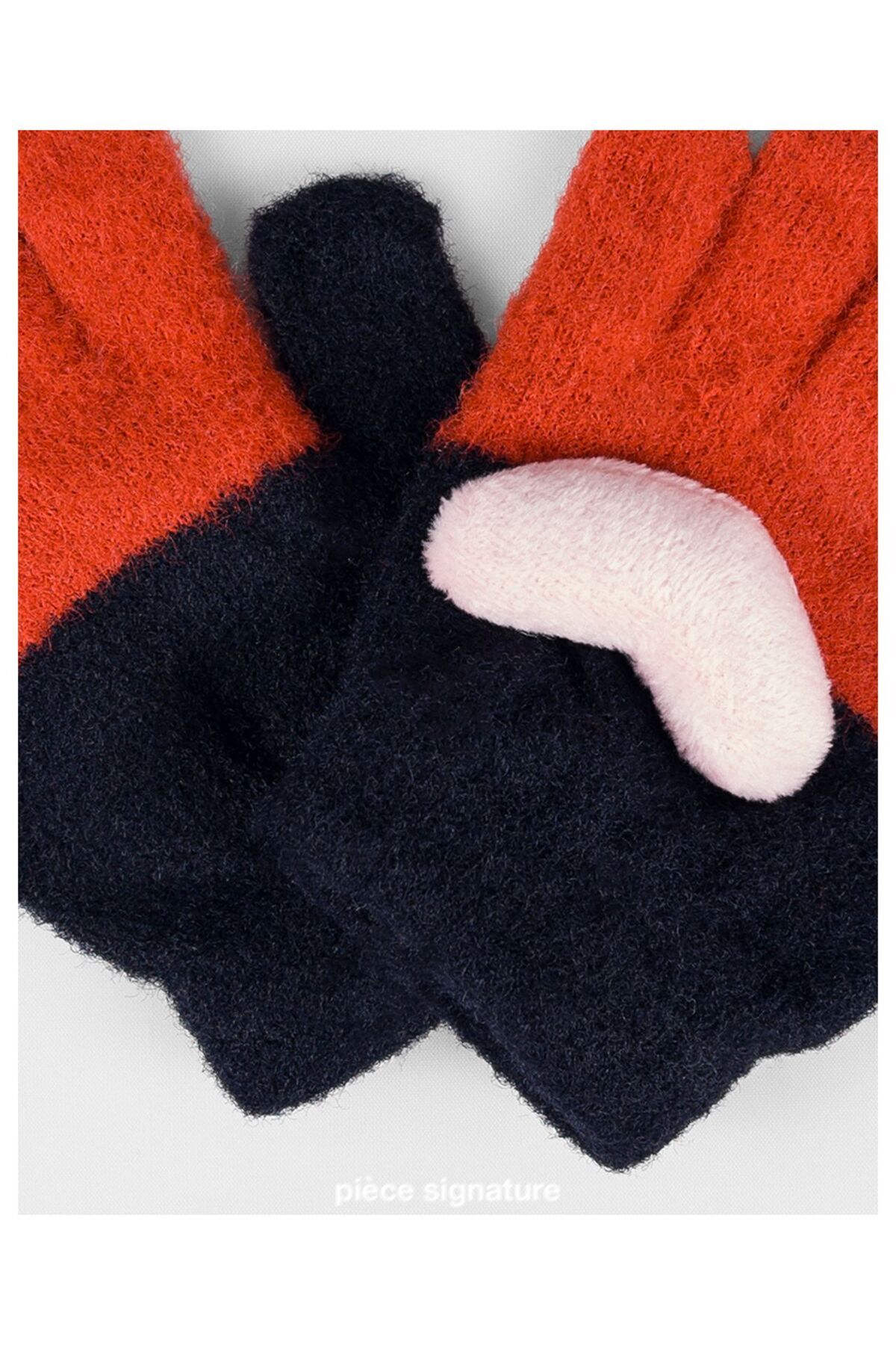 PIECE SIGNATURE Sevimli Değişik Aksesuarlı Yumoş Çocuk Eldiven ( 1-3 Yaş ) fotoğrafı 4 (önizleme)