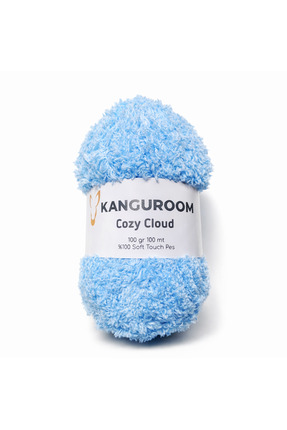 Kanguroom Cozy Cloud Peluş El Örgü İpi Bebek Mavi CC03