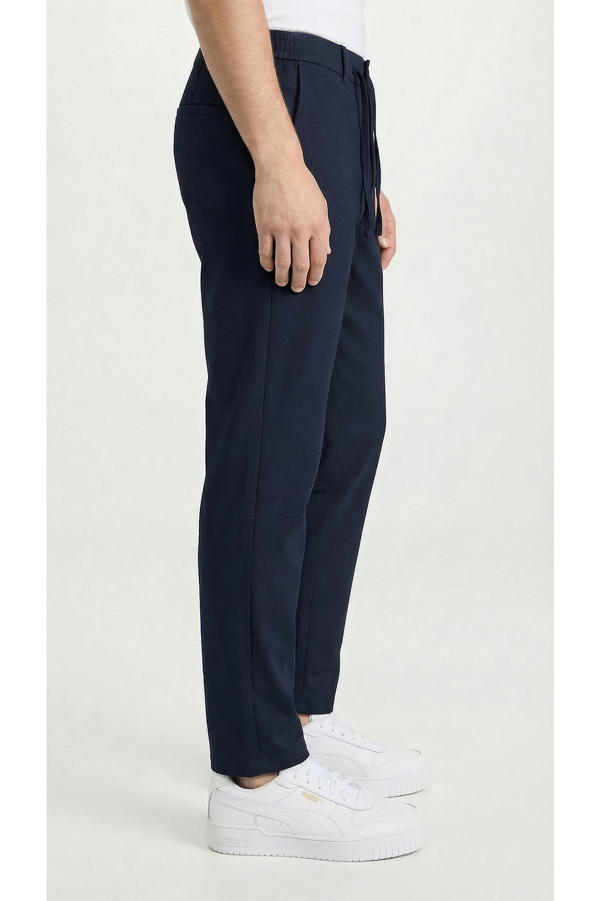 Etikmen  Lacivert ipli Kolay Ütülenebilir Easy Iron Jogger Erkek Pantolon - Görsel 6