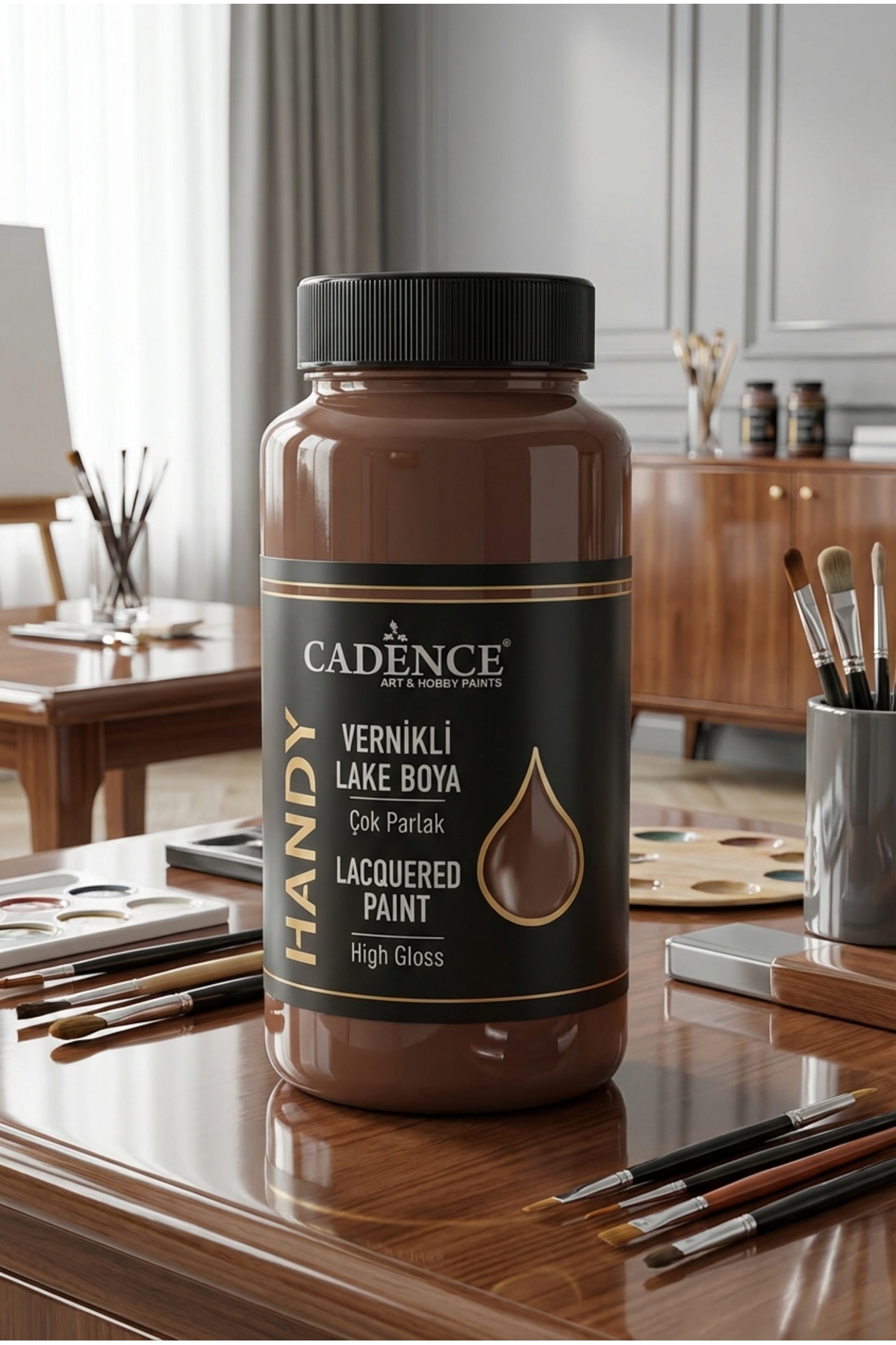 Cadence Handy Lake Parlak L054 Koyu Kahve 450 ml Boya Tüm Yüzeyler