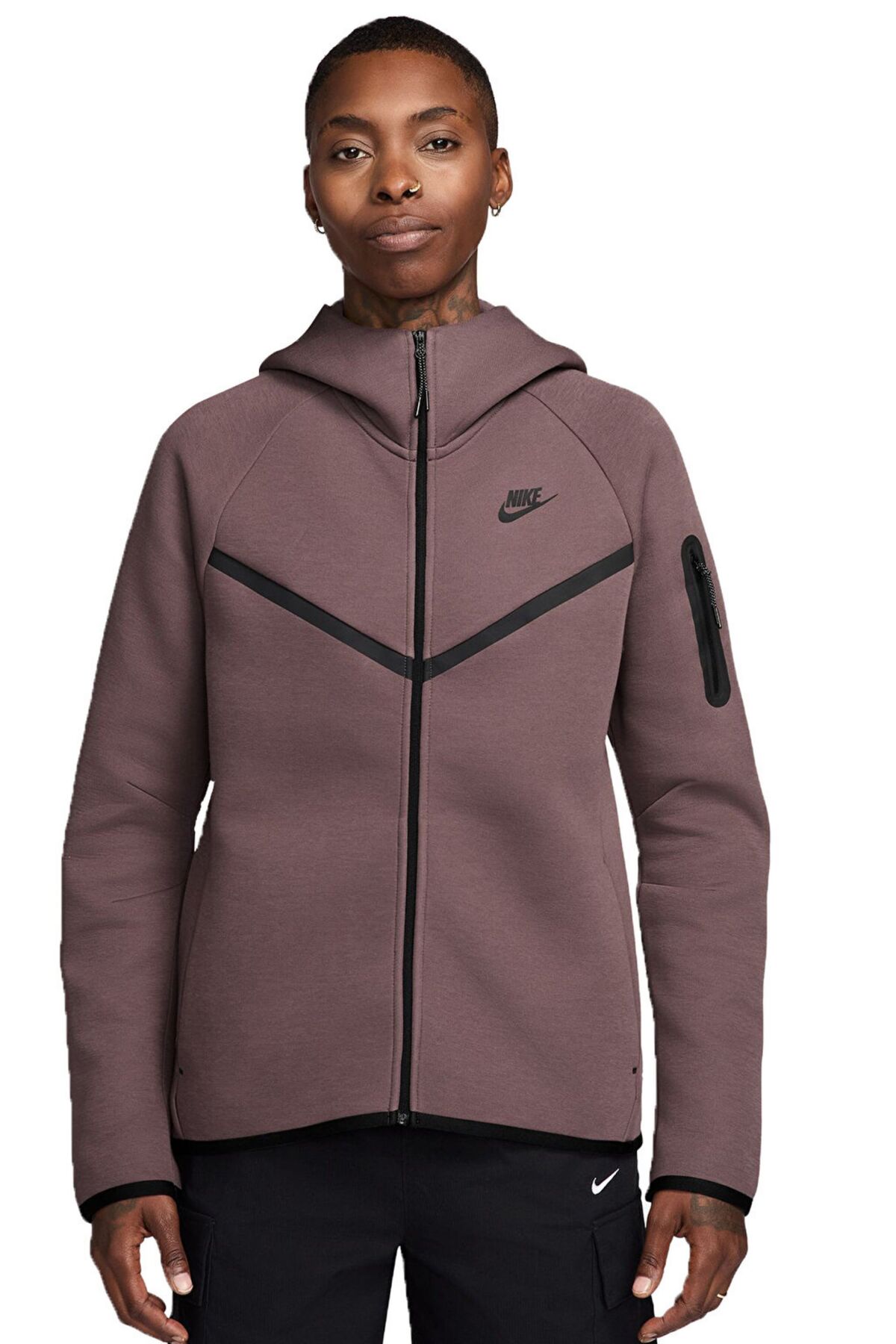 سویشرت زنانه Tech Fleece Windrunner Hoodie نایکی پلار سافت شل اسپرت Nike