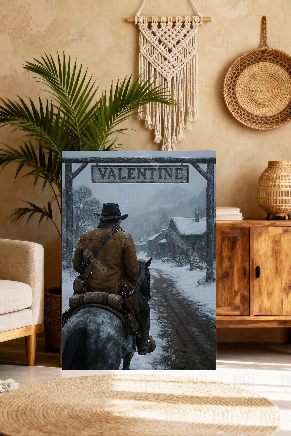 Mushen Studio Red Dead Redemption 2 RDR2 Valentine Kovboy Kanvas Tablo ...