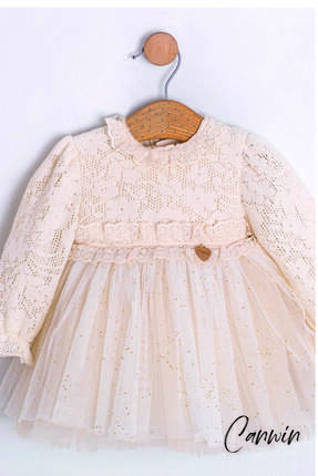 Canwin kız çocuk çantalı özel gün elbise