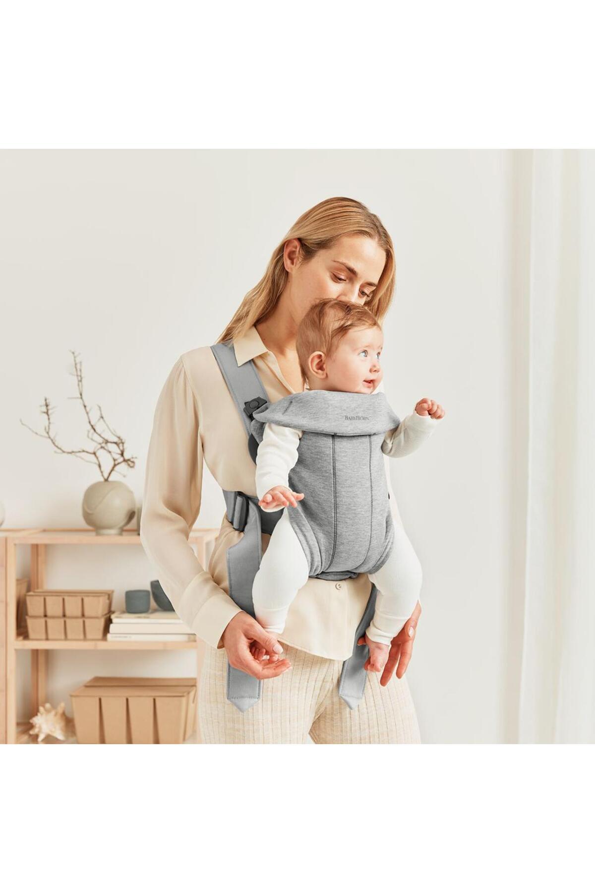 BabyBjörn Kanguru Mini 3D Jersey Light Grey fotoğrafı 4 (önizleme)