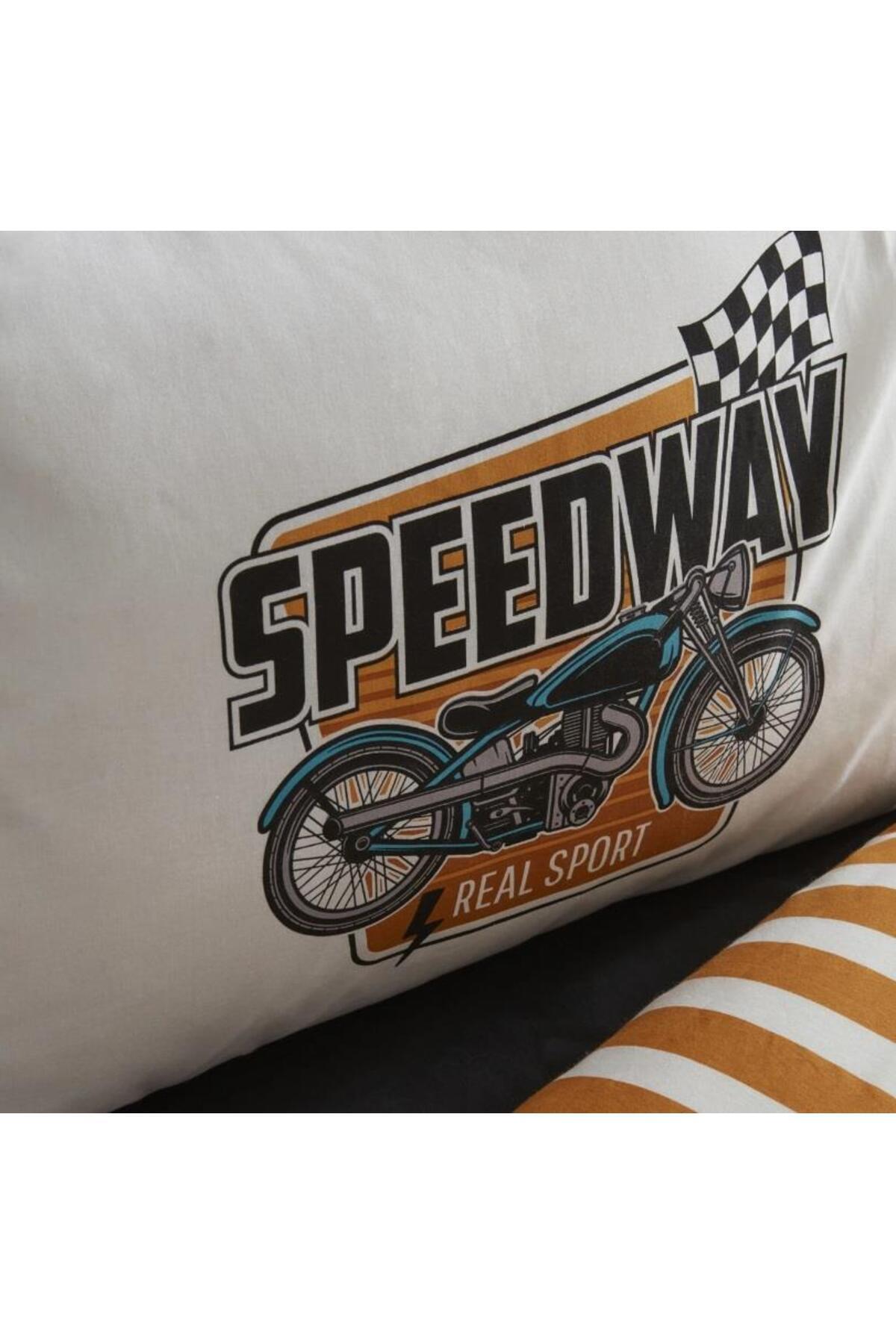 Karaca Home Nevresim Takımı %100 Pamuk Tek Kişilik Young Speed Way (Fitted) fotoğrafı 6 (önizleme)