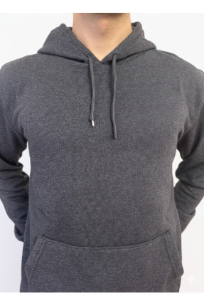 çınaroğlu avm Erkek Kapüşonlu Sweatshirt Siyah Çift Cepli Pamuklu Yumuşak Kum...