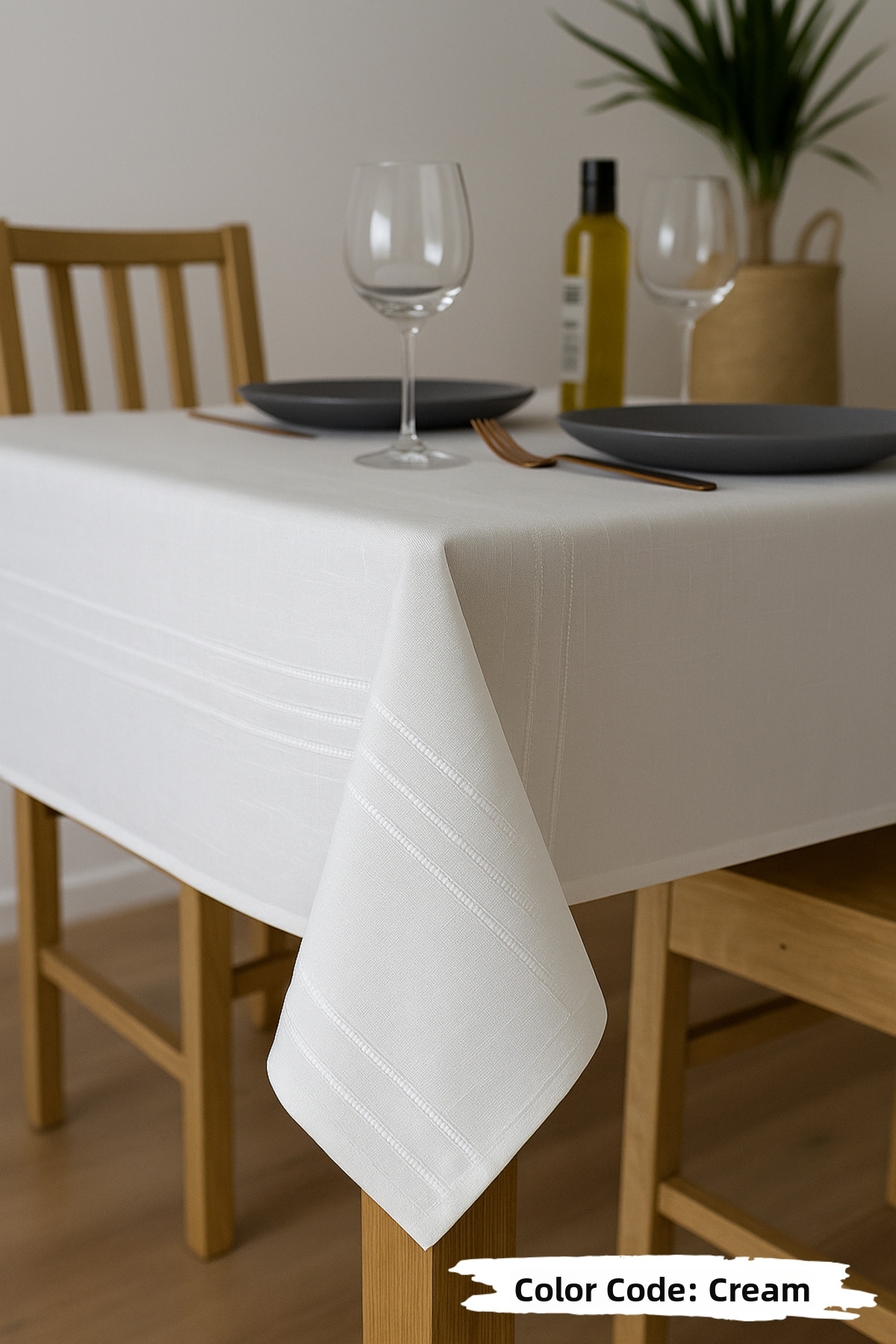hanım's Colber Stain-Resistant Tablecloth 160X220 cm – Stylish and Durable