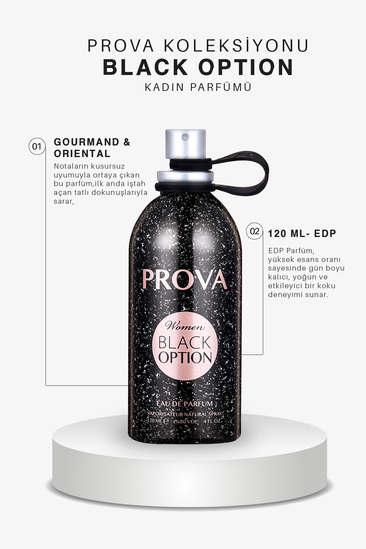 Prova Black Option Edp Oriental Kadın Parfüm 120 ml - Fiyatı, Yorumları