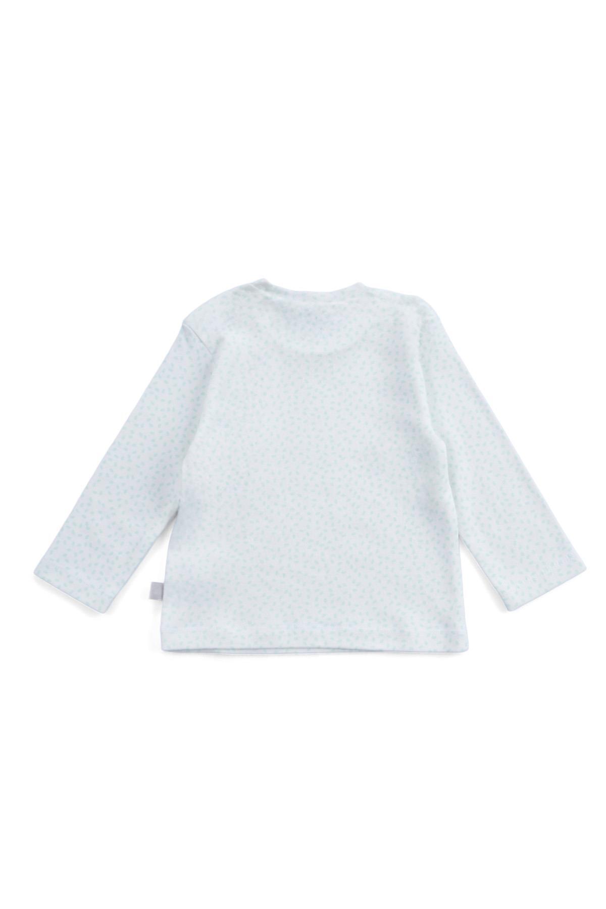 Boumini Bebek ve Çocuk Pijama Takımı Yapraklar Mint fotoğrafı 3 (önizleme)