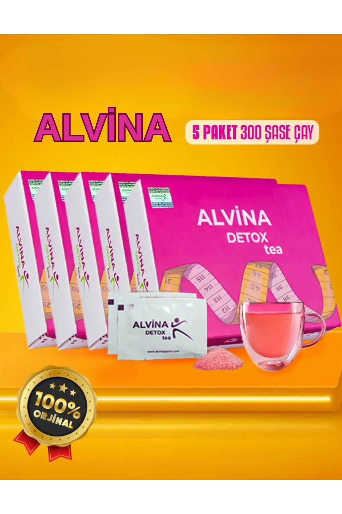 ALVİNA DETOKS Alvina Detox tea Beşli Paket - Fiyatı, Yorumları