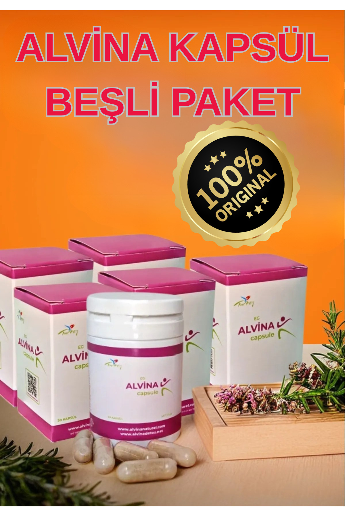 E&G ALVİNA DETOX Alvina Kapsül Beşli Paket - Fiyatı, Yorumları