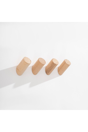 Tasarım 4’lü Set Dekoratif Ahşap Duvar Askılığı – Modern | Antre, Hol, Banyo ...