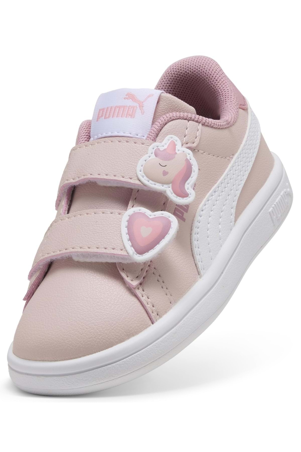 Puma Smash 3.0 Badges V Inf 397287 Ortopedik Bebek Çocuk Spor Ayakkabı PEMBE fotoğrafı 5 (önizleme)