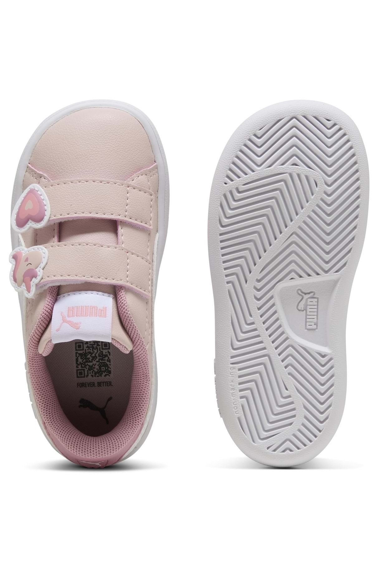 Puma Smash 3.0 Badges V Inf 397287 Ortopedik Bebek Çocuk Spor Ayakkabı PEMBE fotoğrafı 7 (önizleme)