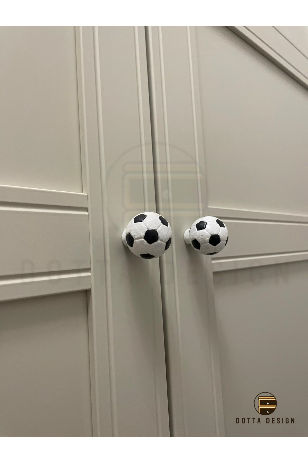 Dotta Design Çocuk Odası Kulpları - Futbol Topu Kulp (Tekli) fotoğrafı 2 (önizleme)