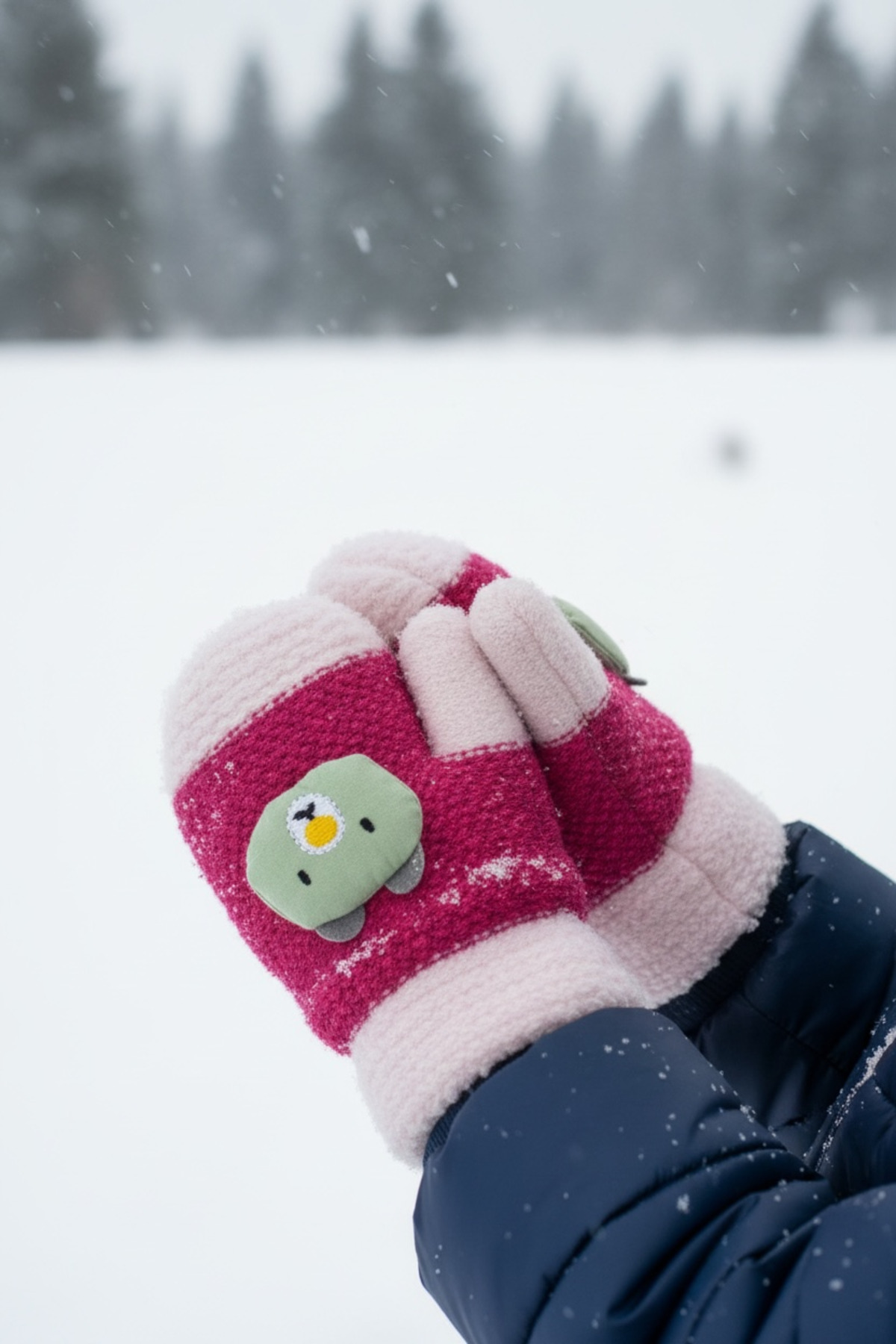 PIECE SIGNATURE Aksesuarlı %100 Acrylic Bebek Eldiven ( 1-3 Yaş ) fotoğrafı 2 (önizleme)