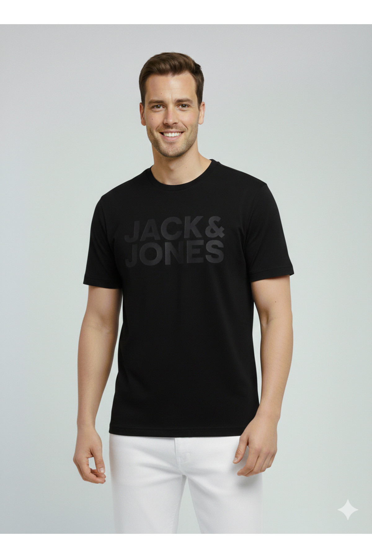 Jack & Jones  JACK&JONES 12151955 KISA KOL JACK&JONES YAZILI