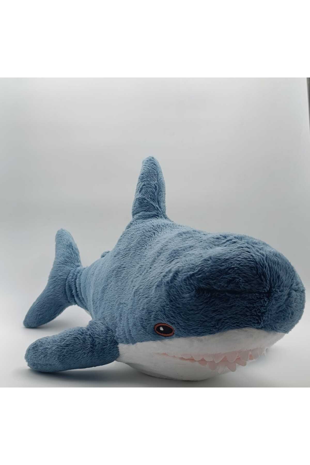 IKEA Peluş Oyuncak Köpek Balığı 55 Cm Yumuşak Oyuncak Mavi-Beyaz Sevimli Peluş fotoğrafı 2 (önizleme)