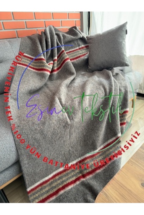 Özyün Tek kişilik %100 yün doğal battaniye süper fiyat!