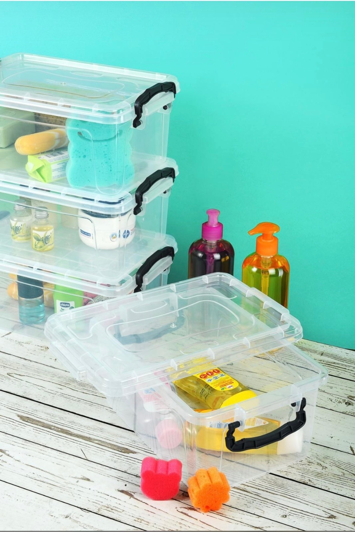 Tuffex 5 lt fit organizer saklama kabı seti 4 adet - Fiyatı, Yorumları