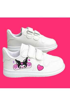 amazoondesing pembe kuromini baskılı tatlı  baskılı sneaker kız çocuk spor ay...