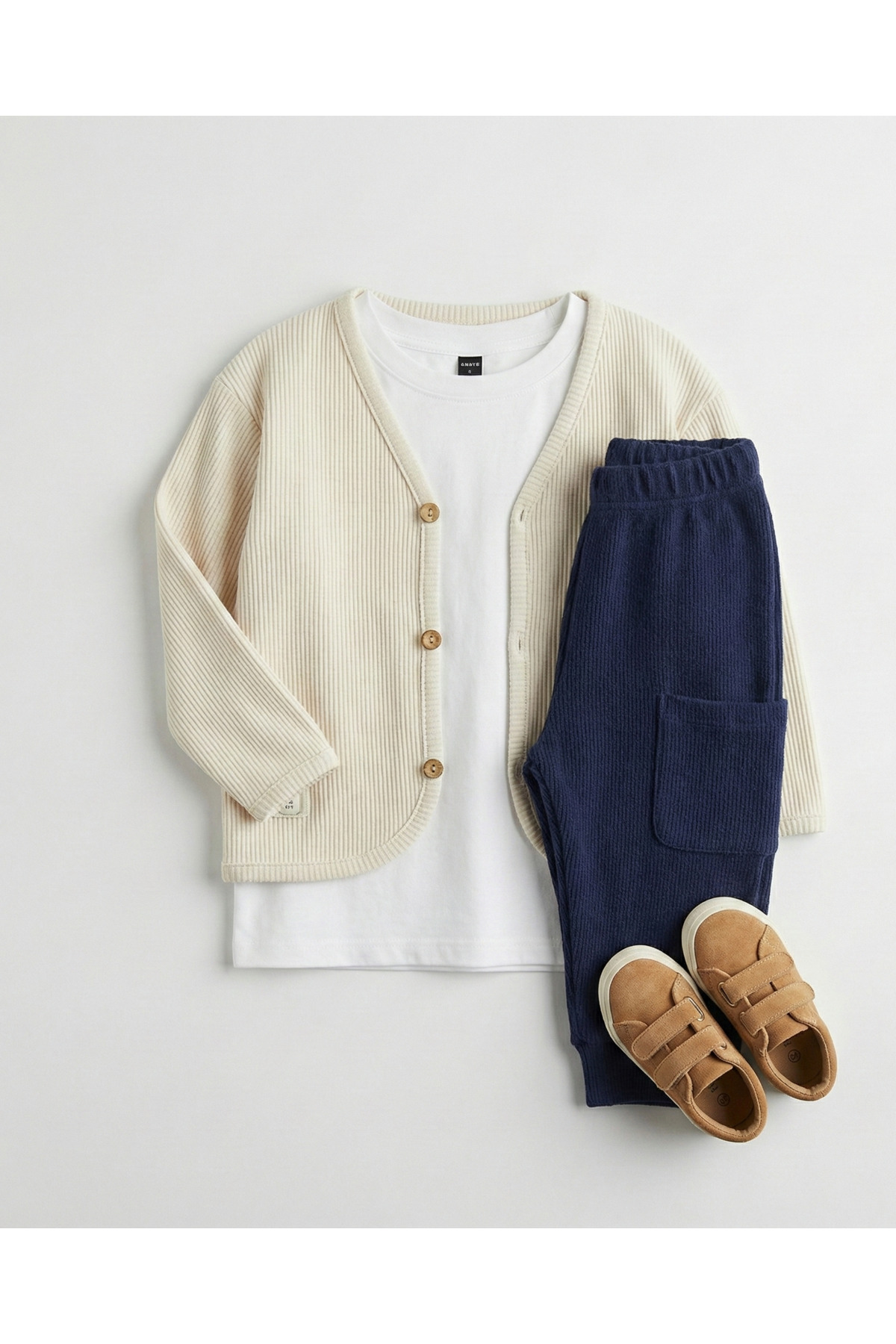 rg kidsstore Unisex Düğme Detaylı Bebek Hırkası fotoğrafı 2 (önizleme)