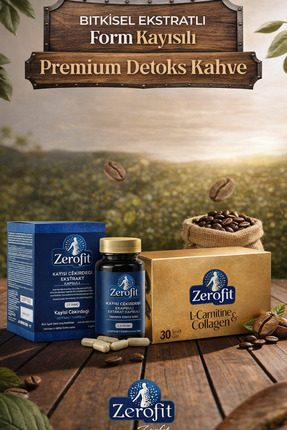 Zerofit Ekstratlı 30 Şase Form Kahve 150 Gr DetoksKolajen - Detoks Kayısı Kapsül