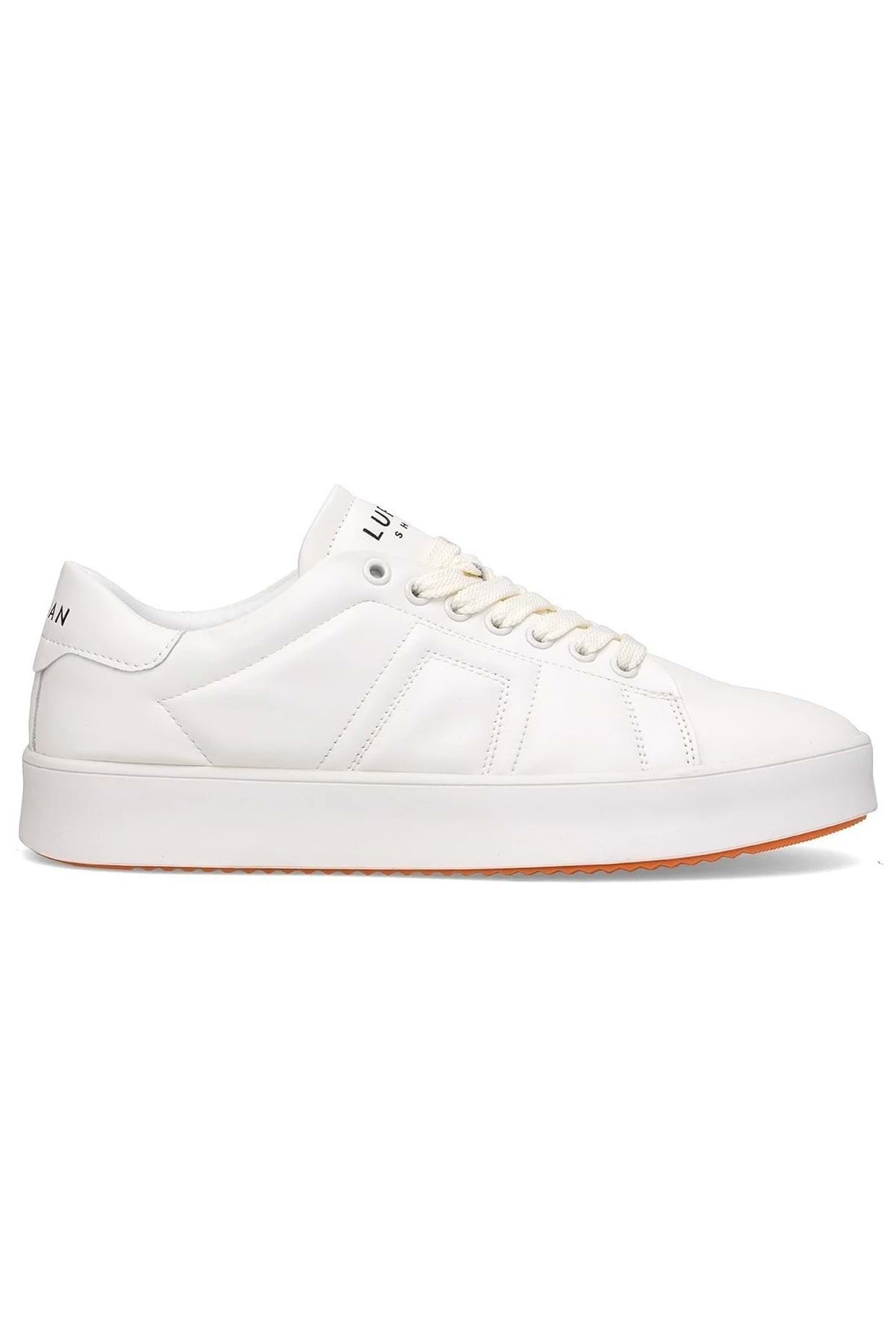 Lufian  112230227 Zeus Sneaker Erkek Deri Ayakkabı BEYAZ