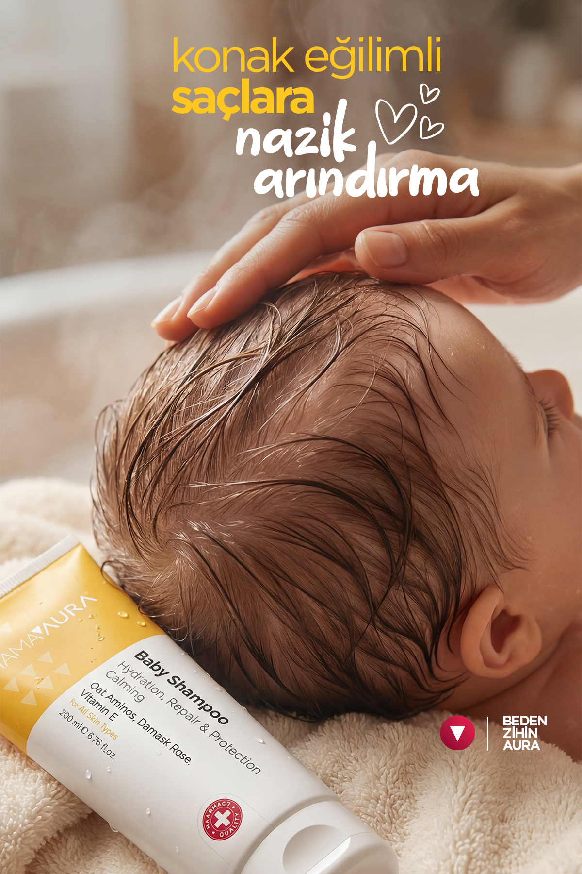 MAMAAURA Göz Yakmayan Bebek Şampuanı - Baby Shampoo 200 ml fotoğrafı 6 (önizleme)