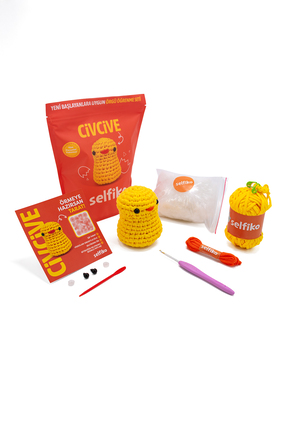 selfiko Selfiko Örgü Öğrenme Kiti Civcive | Yeni Başlayanlar İçin Videolu Tığ...