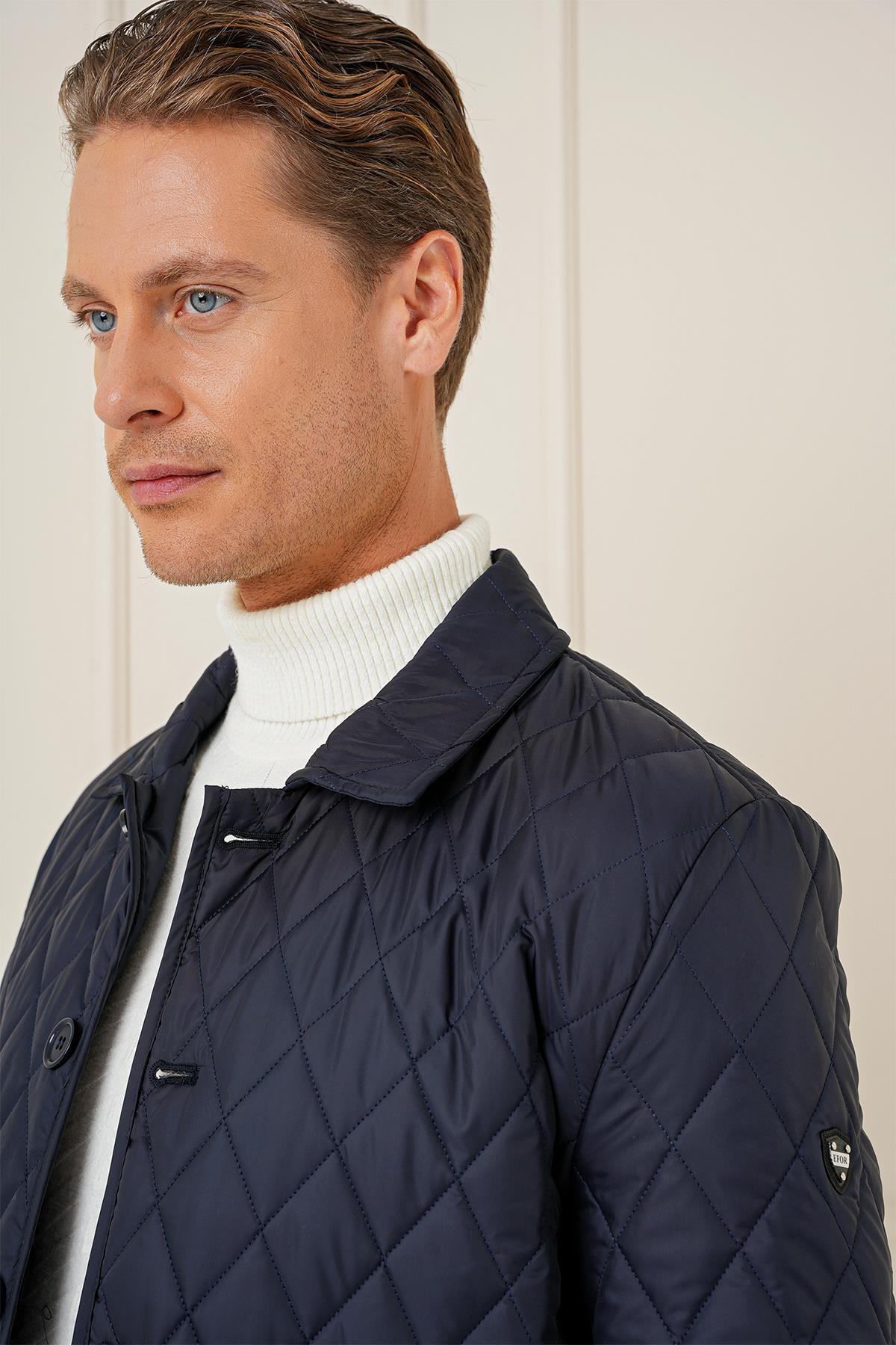 Efor  KA 081 Slim Fit Lacivert Spor Kaban - Görsel 6