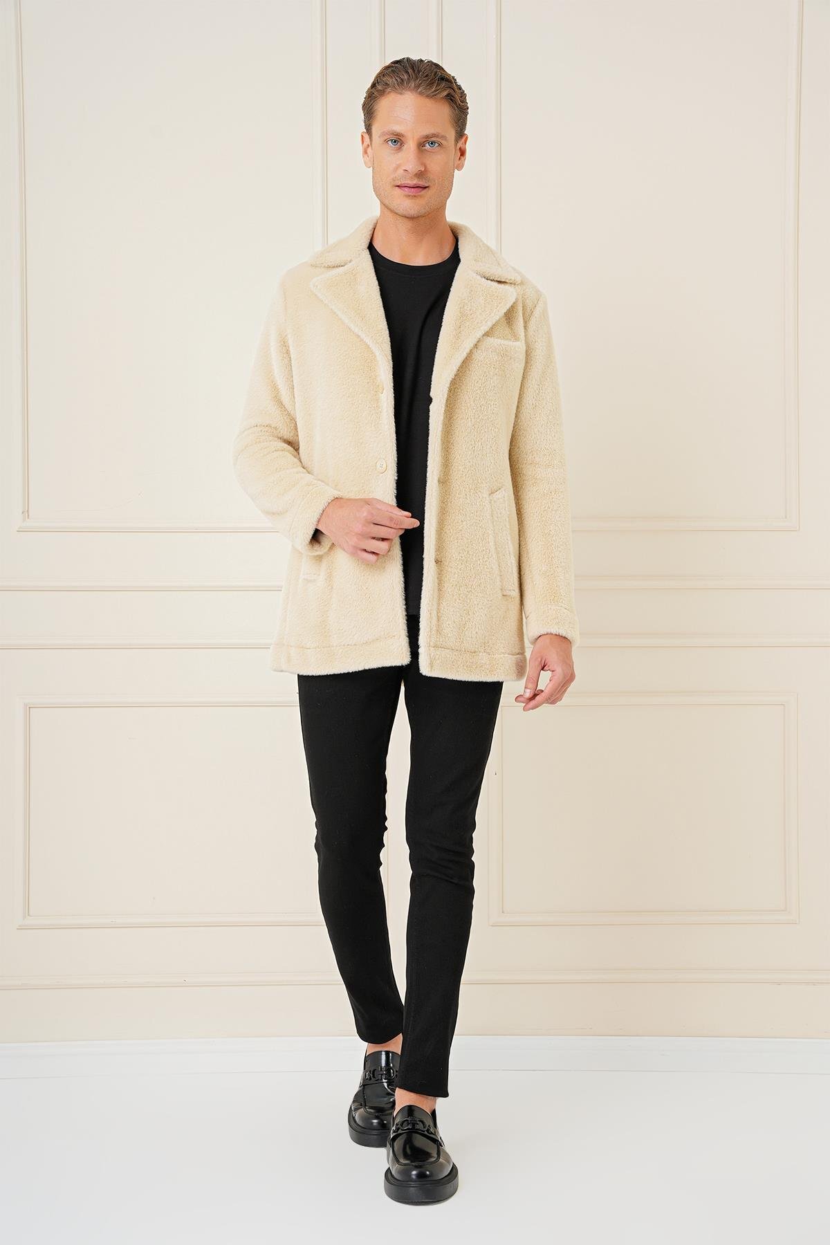 Efor Erkek Slim Fit Bej Kaban KA 087 — بژ KA087K0724